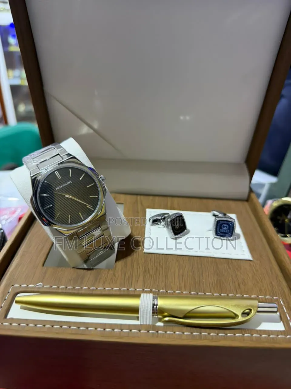 Watch, Pen and Cufflinks Combo for Men