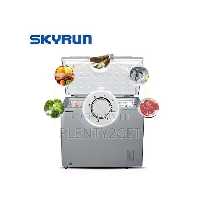 Skyrun 260-Litres Chest Freezer Bd-260a Grey