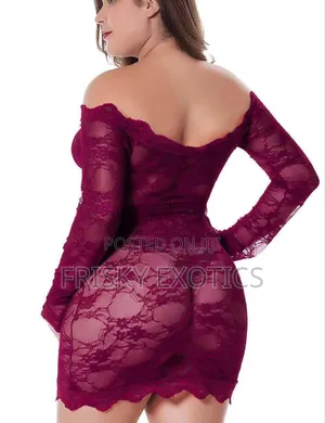 Plus Size Lace Lingerie Dress