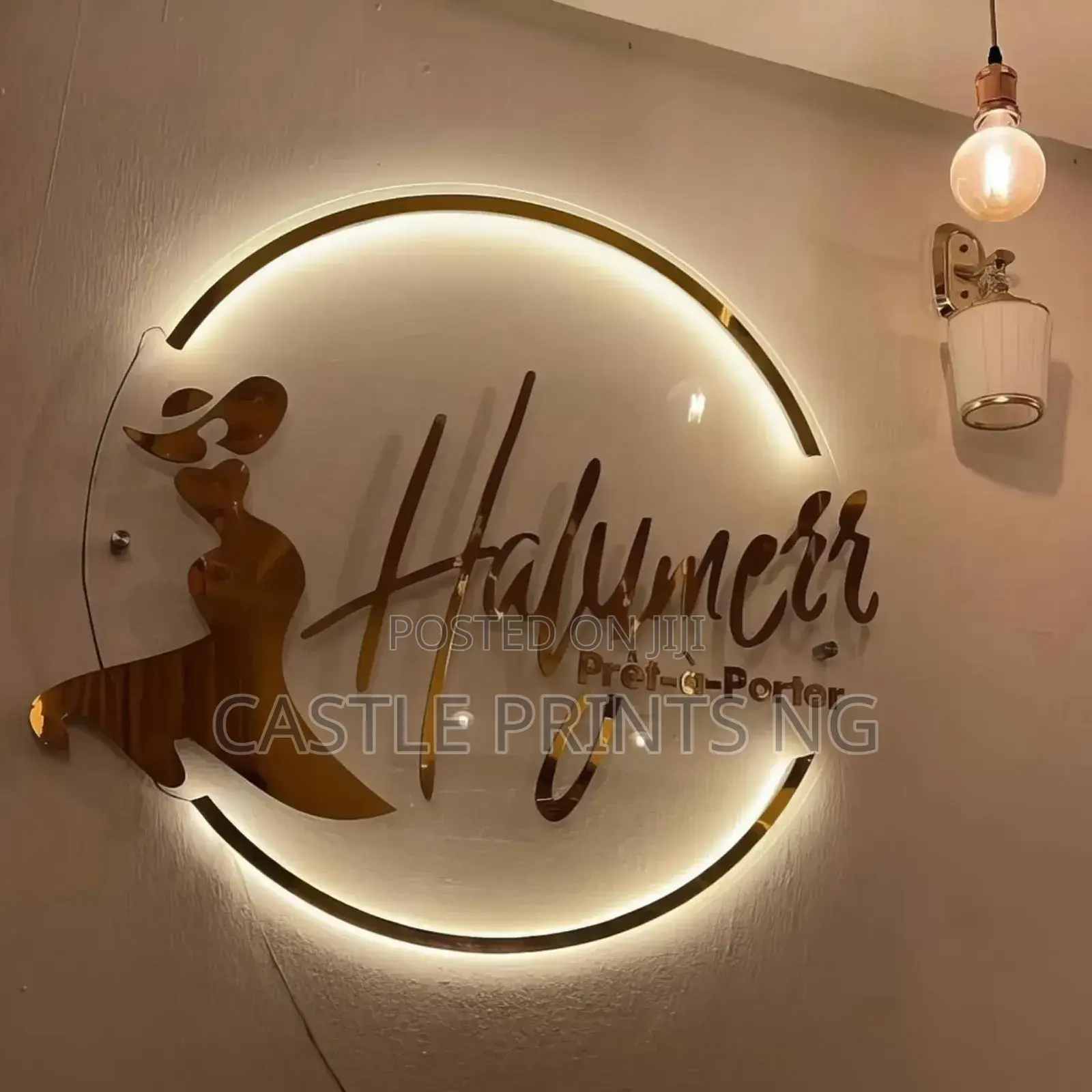 Rounded Neon Signage