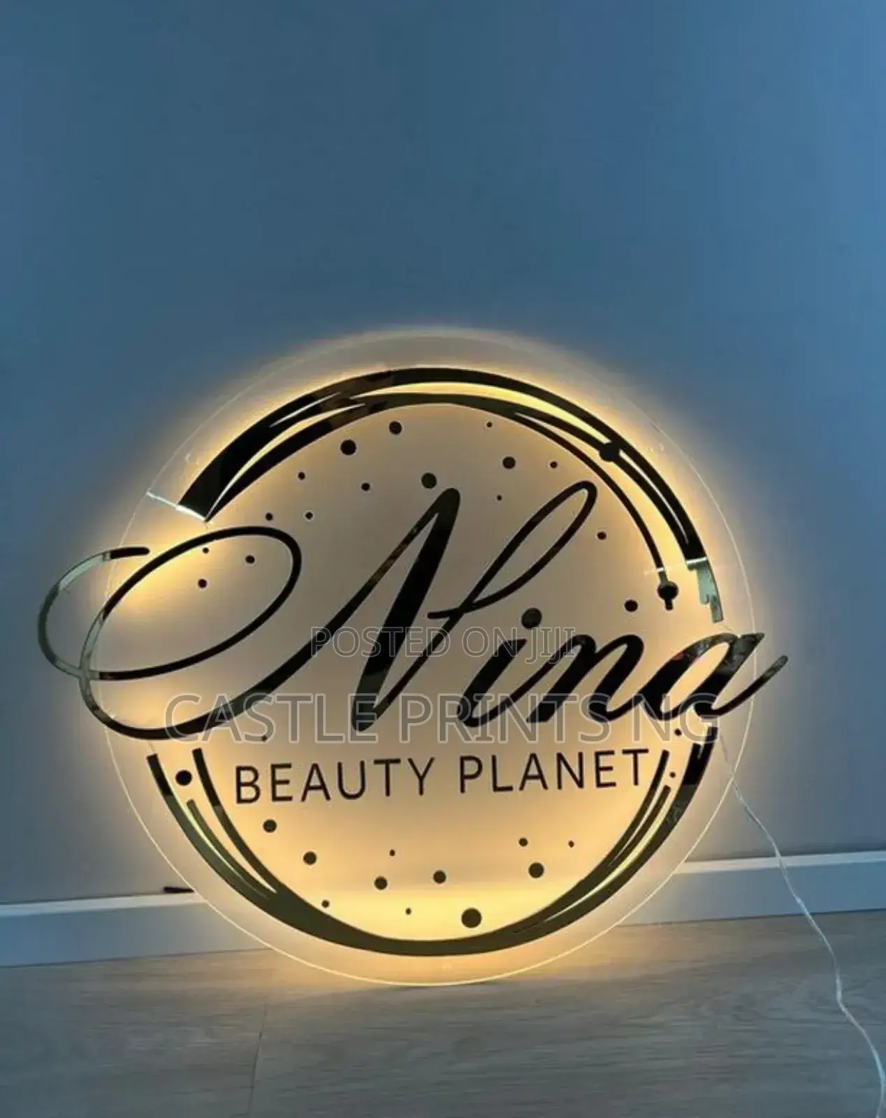 Rounded Neon Signage