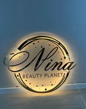 Rounded Neon Signage