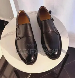 Black and Oxblood Monk Strap