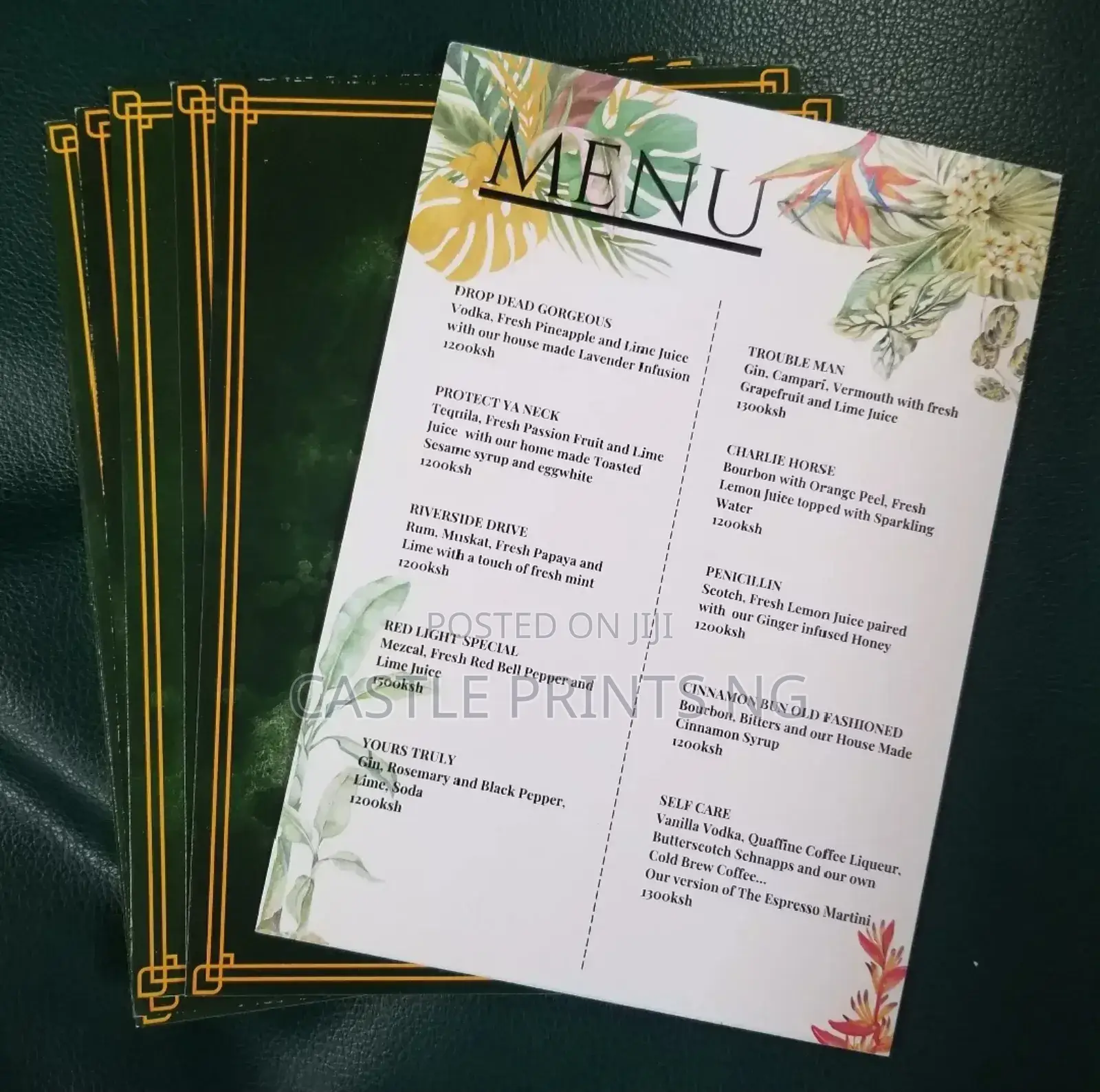 Menu Cards