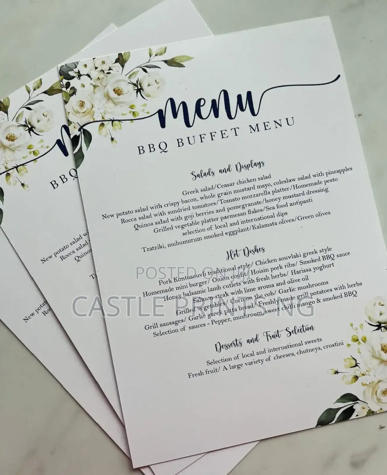 Menu Cards