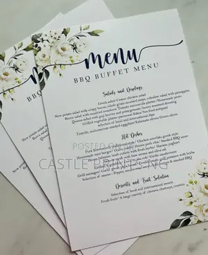 Menu Cards