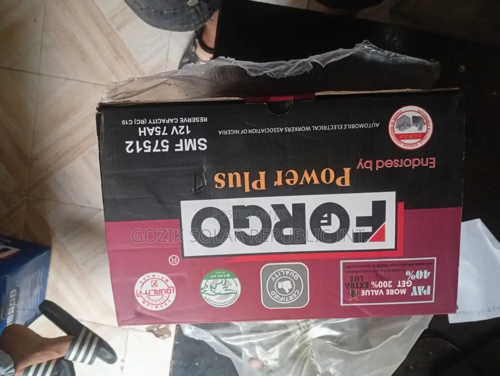Forgo 75a Car Battery