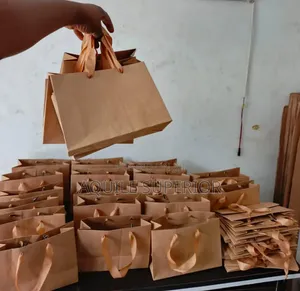 Small A5 Landscape Kraft Paper Bag For Perfume And Skincare Businesses