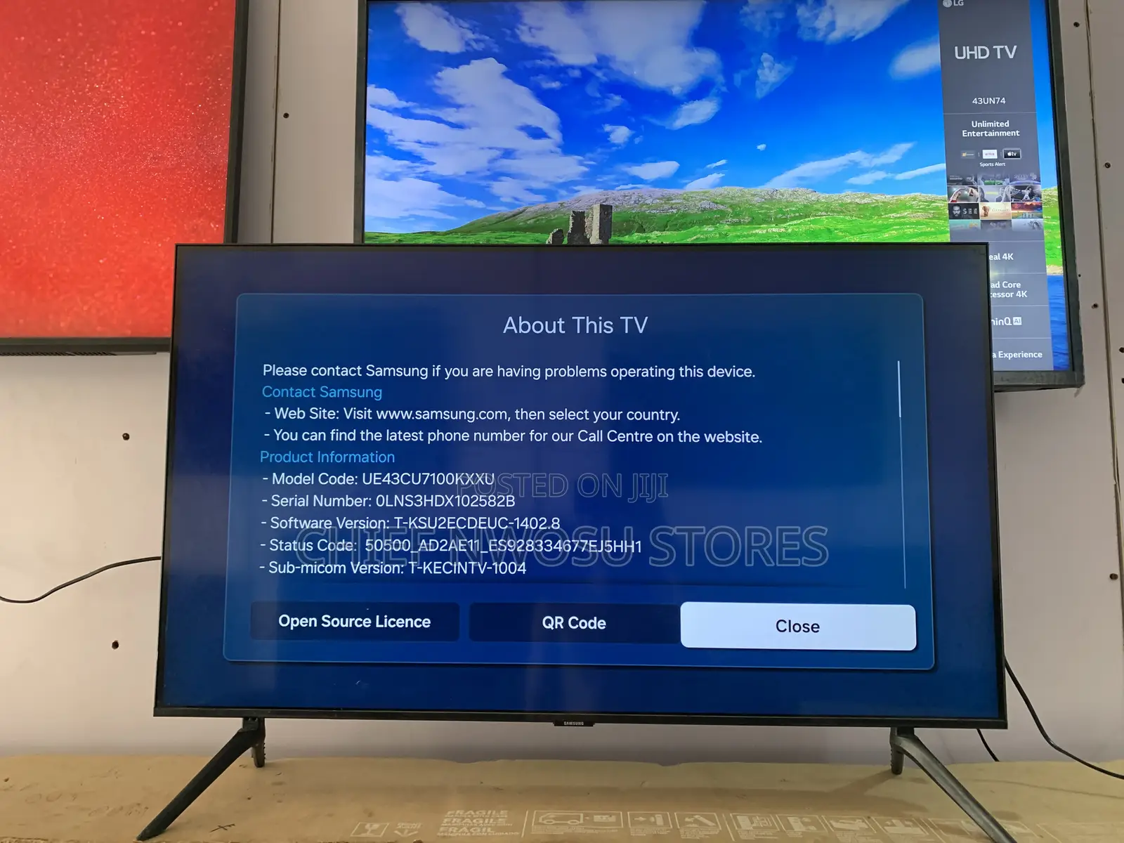 43" Samsung Smart Tv, Edge Led, 3840 X 2160 Pixels