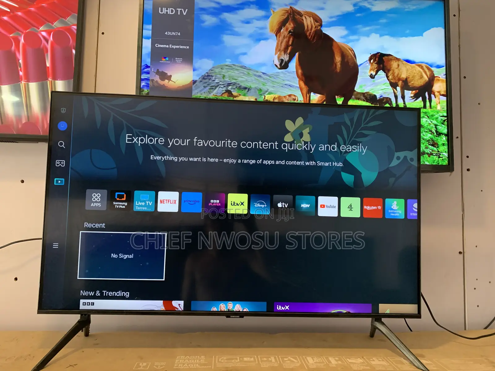 43" Samsung Smart Tv, Edge Led, 3840 X 2160 Pixels