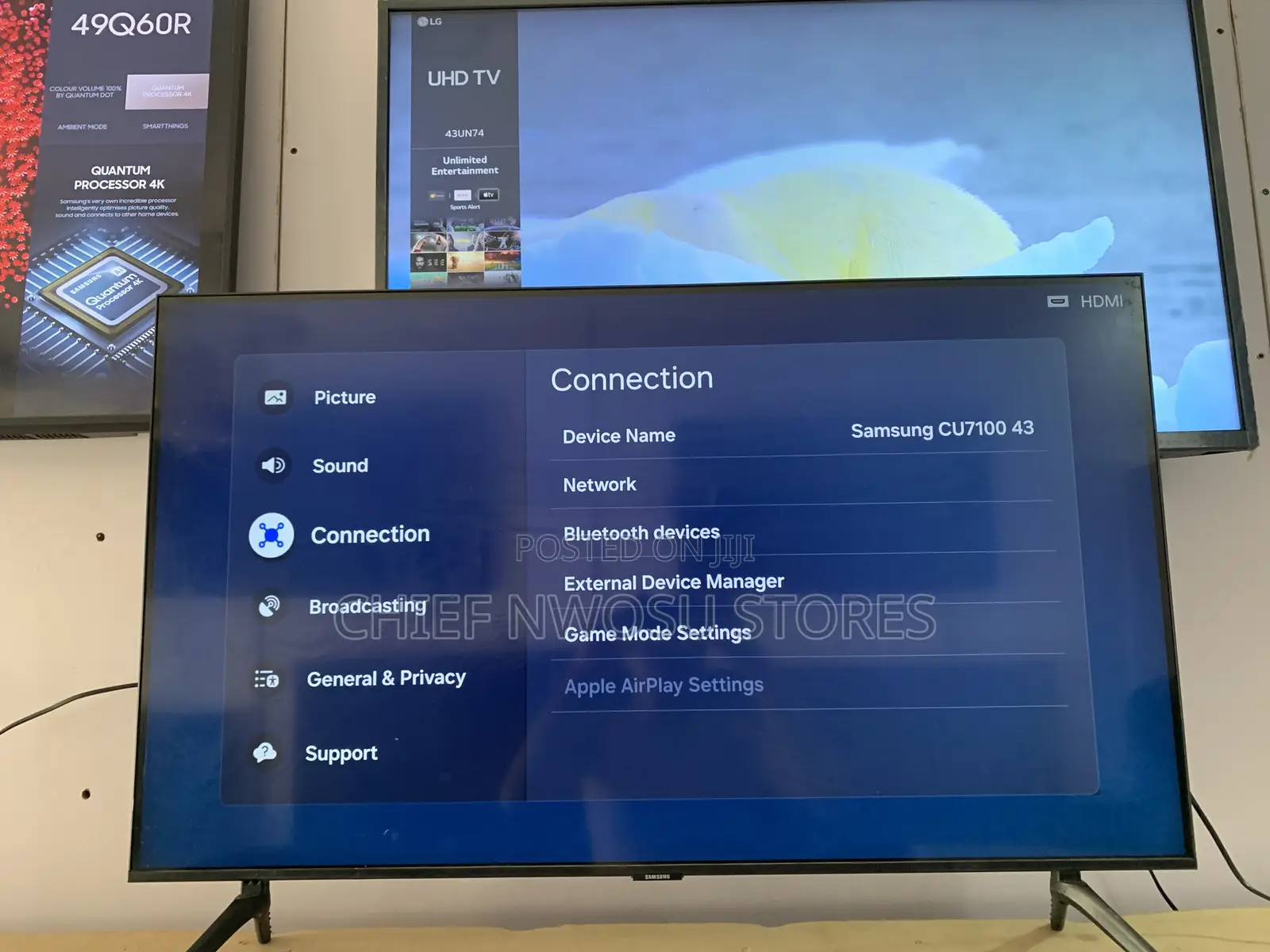 43" Samsung Smart Tv, Edge Led, 3840 X 2160 Pixels