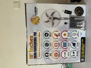 Lion Electric 18 Inch Rechargeable Solar Fan