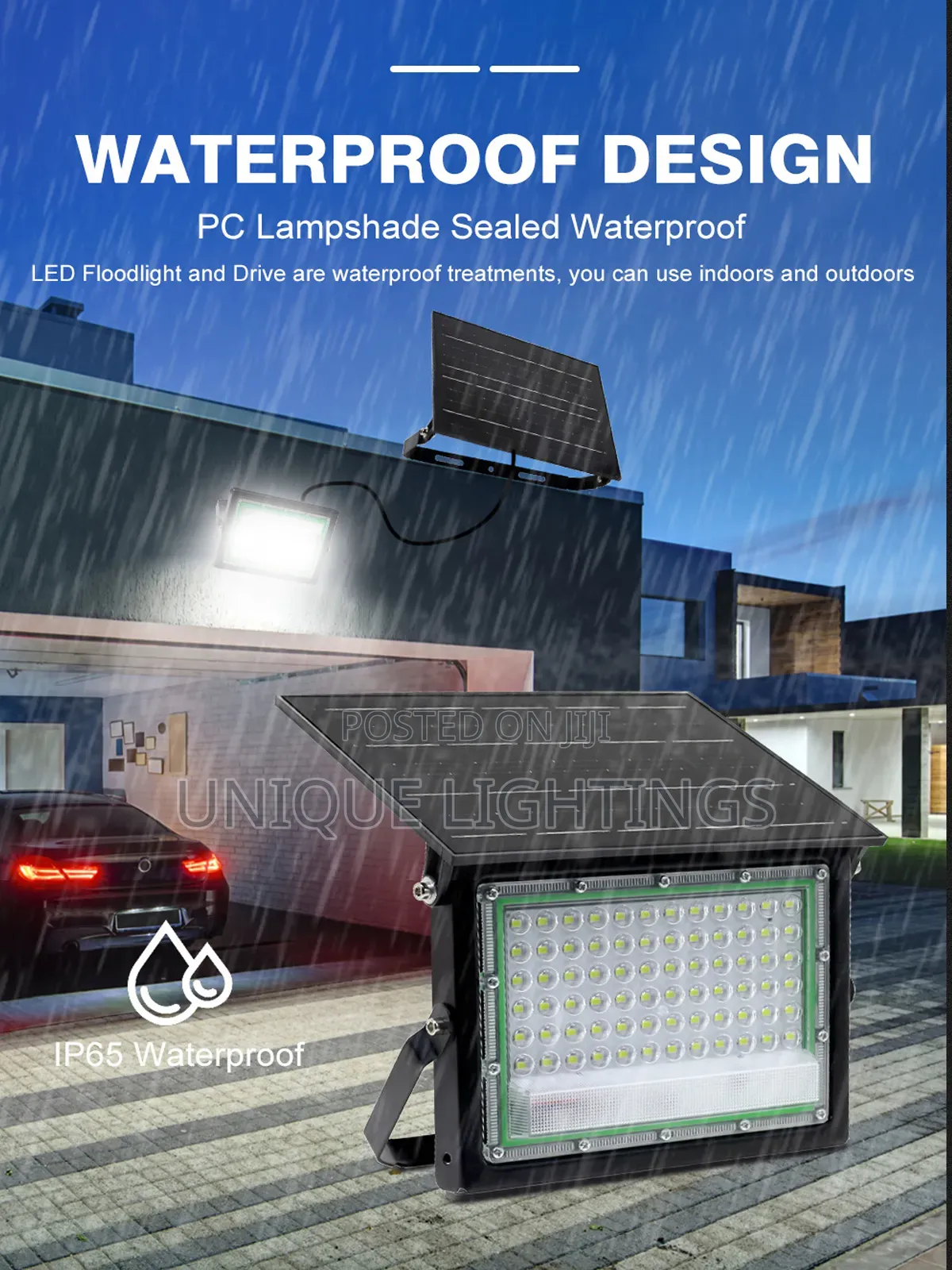 100 Watts Solar Flood Light. 2yrs Warranty