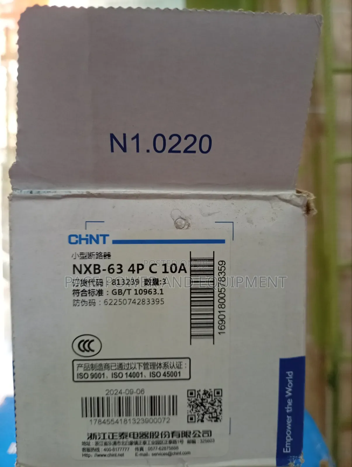 Chint Contactor (10a 4p)