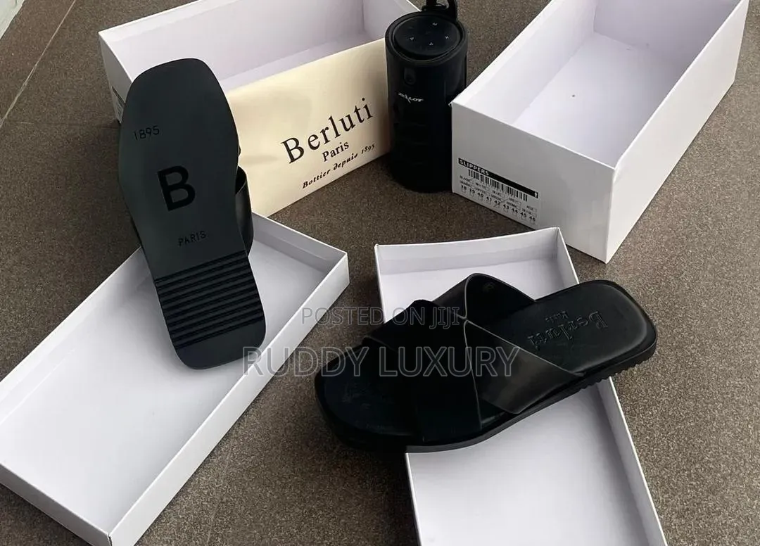 Two-Tone Cross Strap Slides