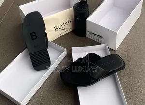 Two-Tone Cross Strap Slides