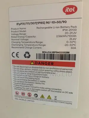 2.5kwh 24volts Itel Lithium Battery