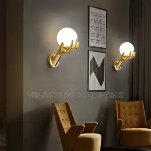 Gold Hand Wall Lamp - Luxury Wall Lamp for Hotels, Offices, Restaurant