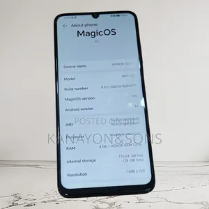Honor X7a 128 GB Black