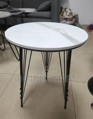 Sleek Marble Side Stool