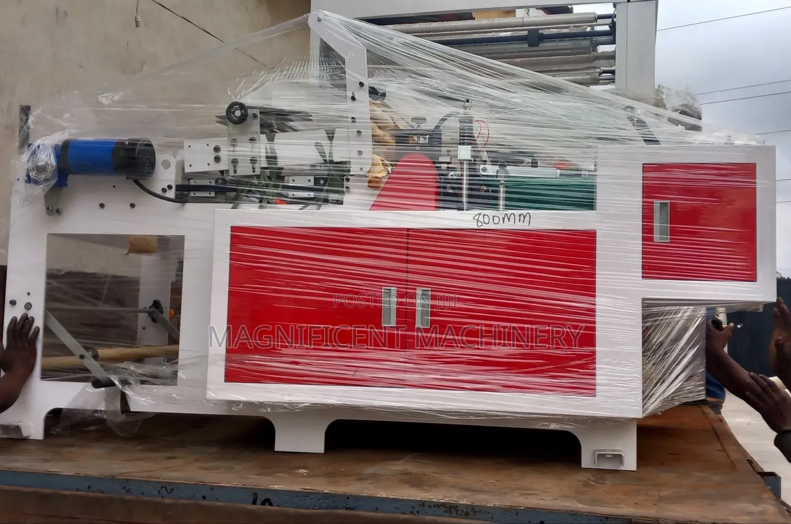 Automatic 800 Mm Nylons Sides Sealing and Cutting Machine With Folder