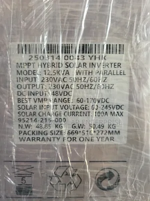 12.5kva 48volts Yohako Hybrid Inverter