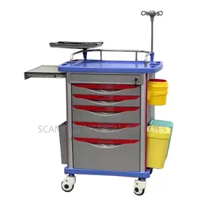 Compact Anesthesia Drug Hospital Trolley for Small Clinics and Wards