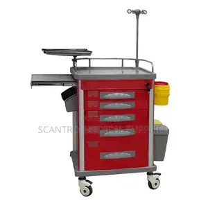 Stainless Steel Anesthesia Drug Hospital Trolley