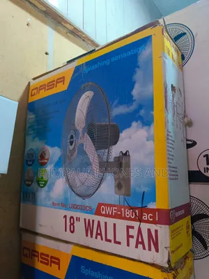 Qasa 18 Inches Wall Fan QWF-1801 (Non-Rechargeable) Ac