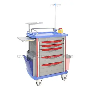Anesthesia Drug Hospital Trolley for Icu and Emergency Response Units
