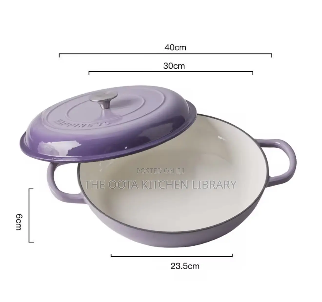 30cm Enameled Cast Iron Pot