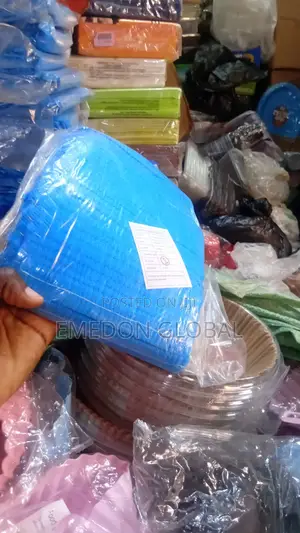 Disposable Blue Bouffant Caps. 100pcs