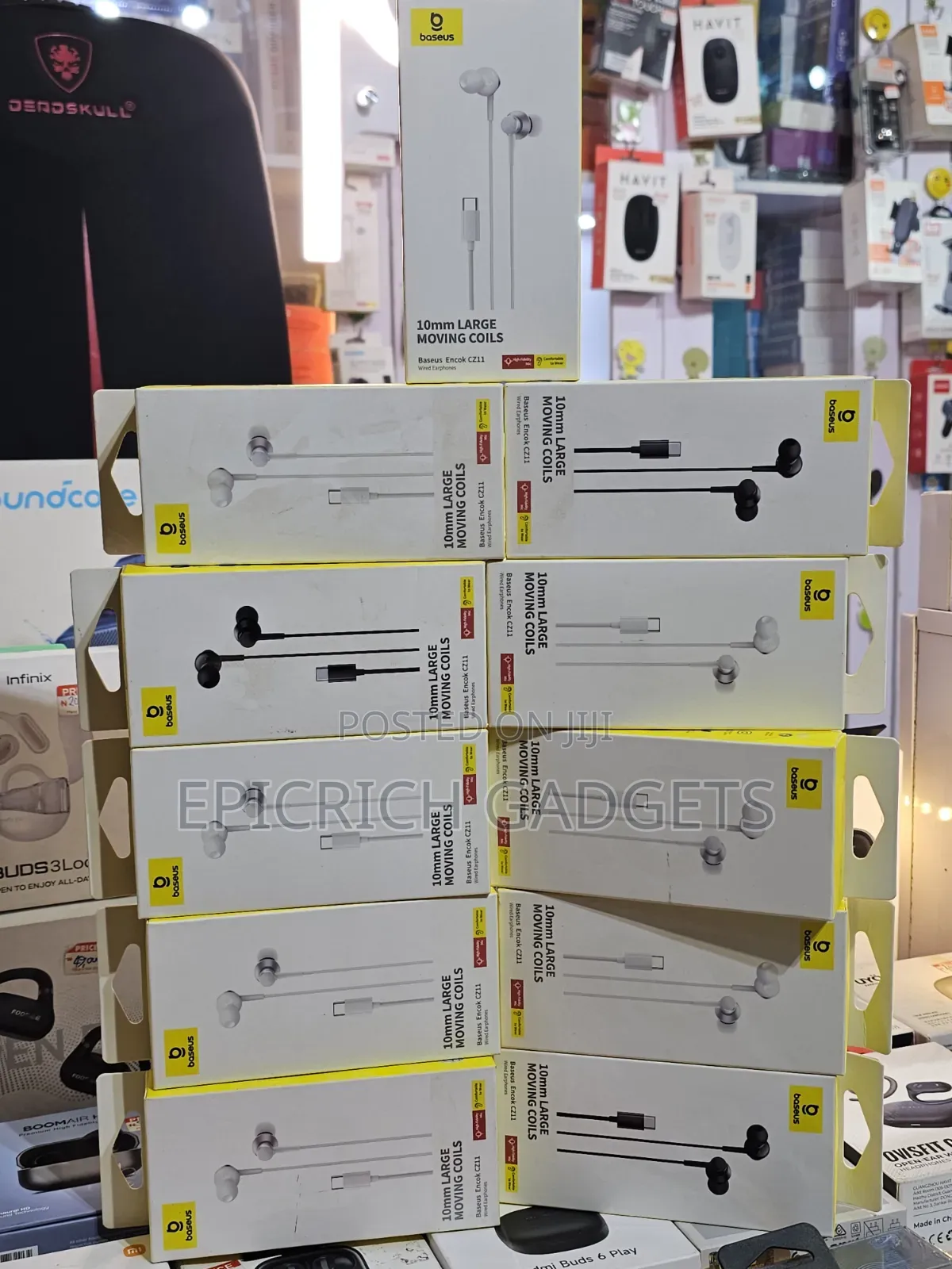 Baseus Type C Wired Earpiece With Volume Control