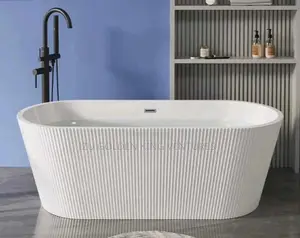Designer Bathtub With the Shower Mixer