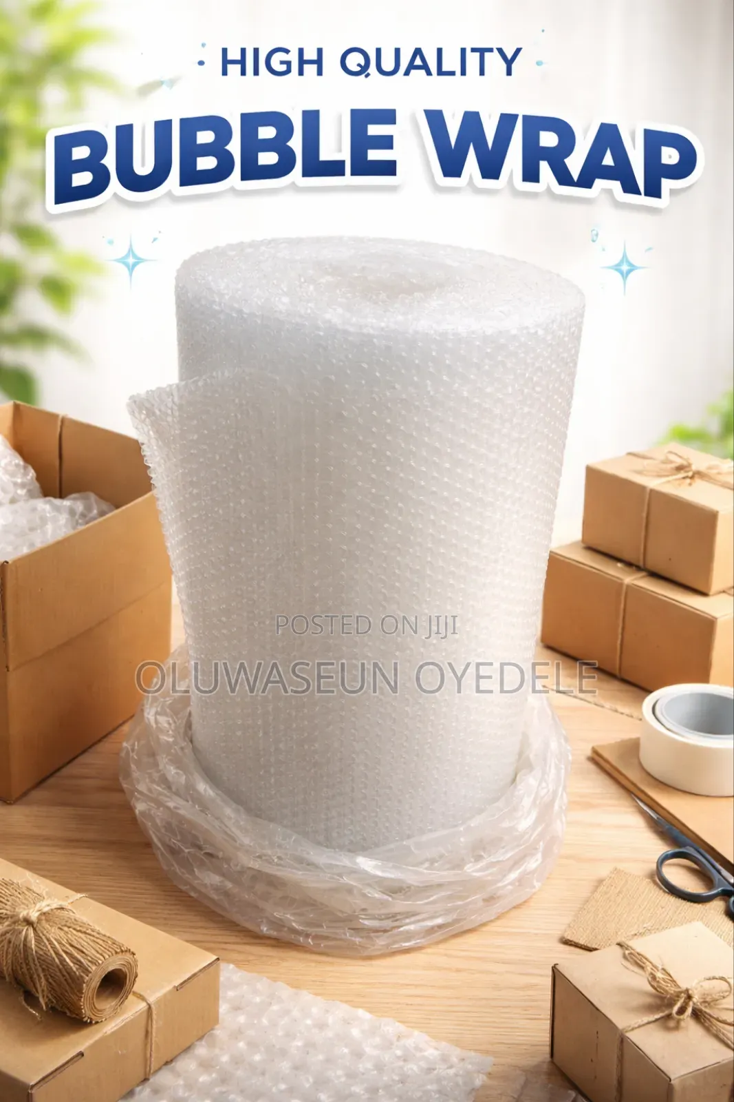 Thick Bubble Wrap Roll – Ideal for Fragile Packaging