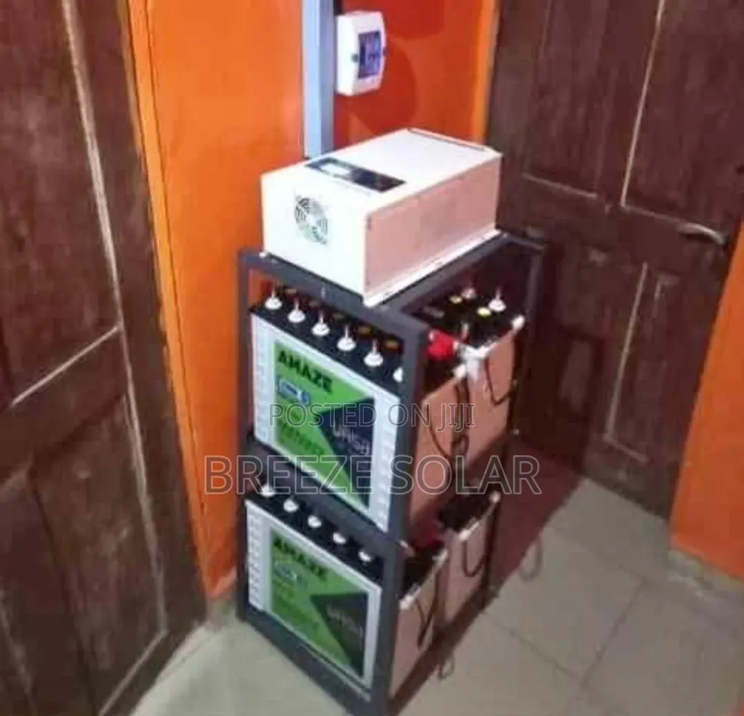 Solar Installation 4 Batteries Set Up