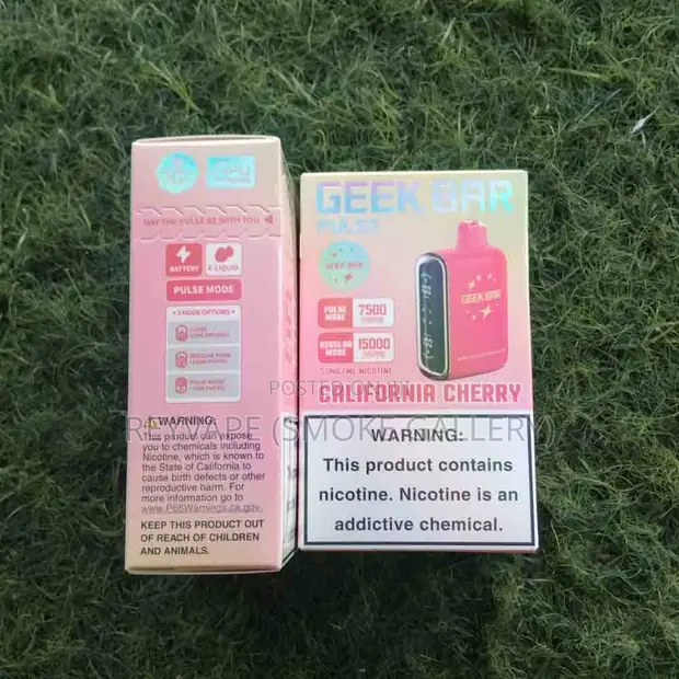 geek bar pulse california cherry Puffs Disposable Vape VAPE KIT Nic Level:20mg Most Popular Elf Bar