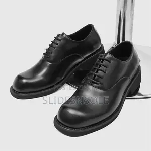 Square-toe British Platform Leather Shoes