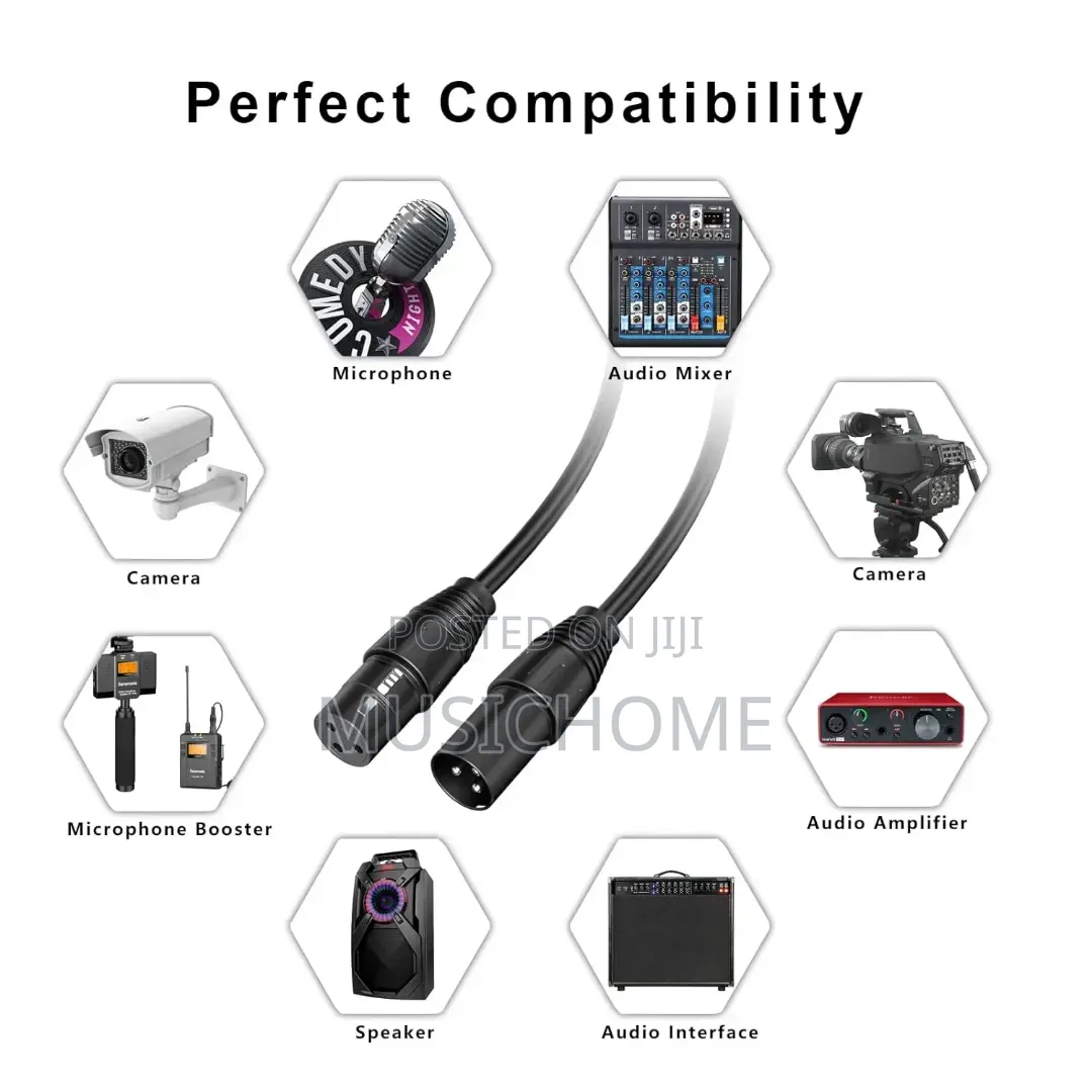 50m Audio Microphone Balanced Cable
