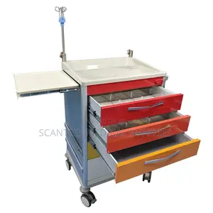 Lightweight Anesthesia Drug Hospital Trolley for Easy Maneuverability