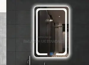 80 by 60 Curved Edges Rectangle Led Mirror