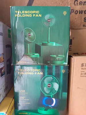 Portable Usb Rechargeable Folding Fan – Telescopic Stand