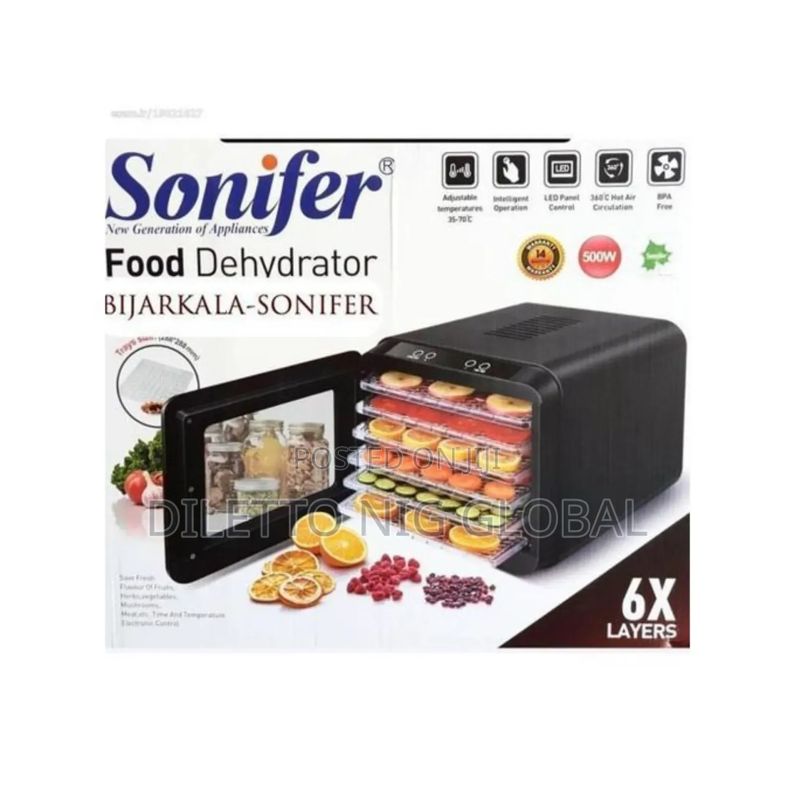 Sonifer 6 Layer Food Dehydrator