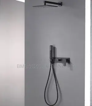 4ways Black Conduit Shower Set