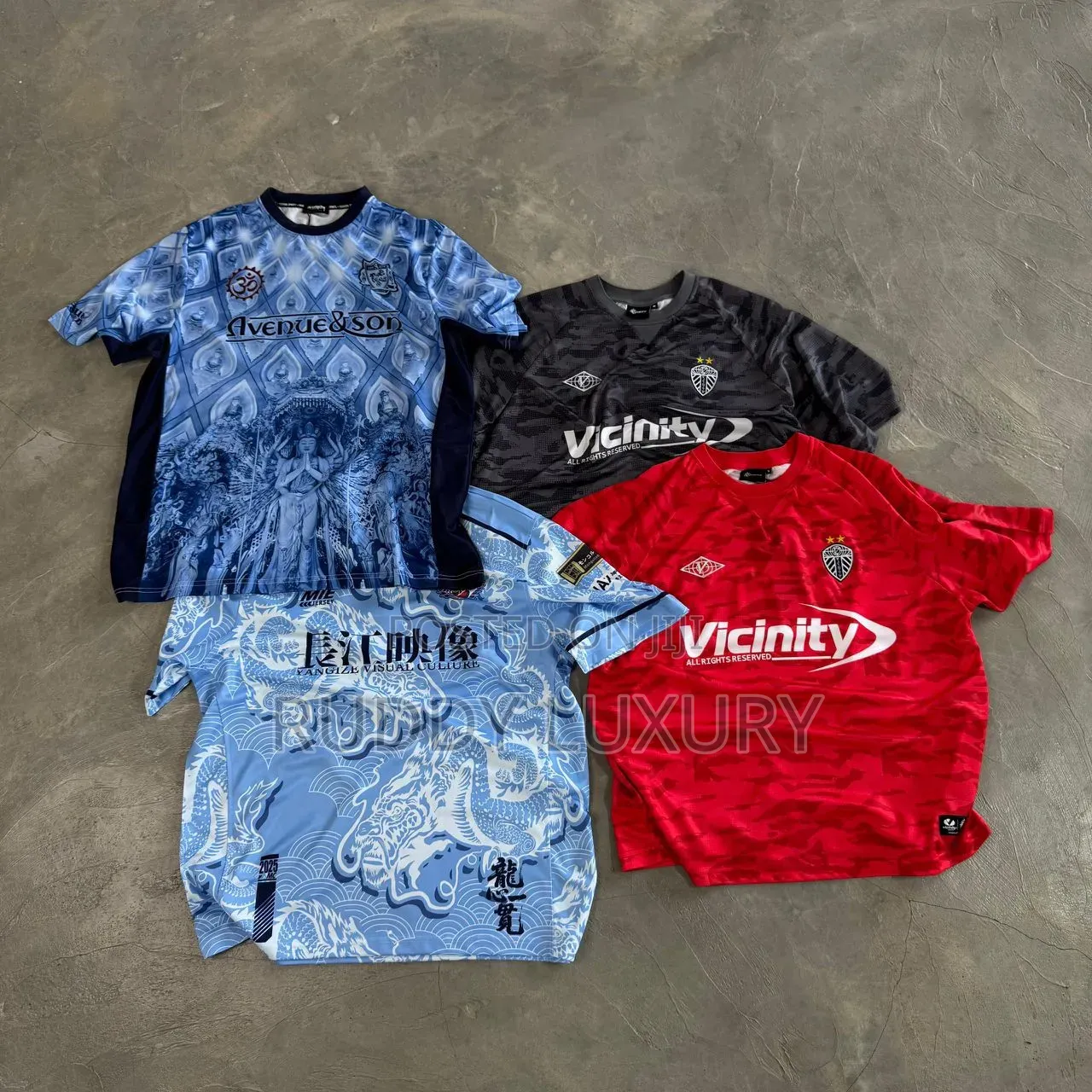 Noir Script Jersey