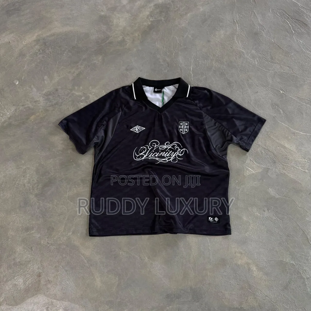 Noir Script Jersey
