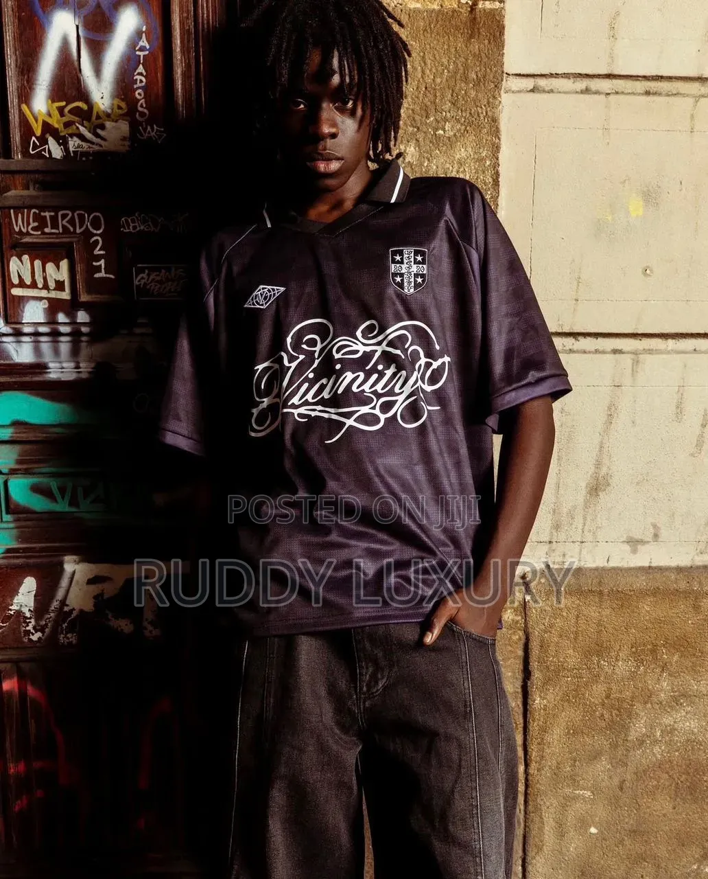 Noir Script Jersey