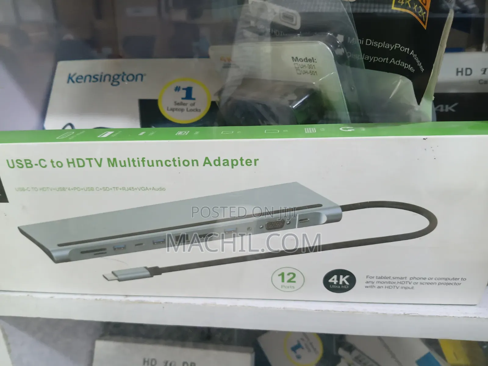 12 Port Usb_c to HDTV Multifunction Adapter 