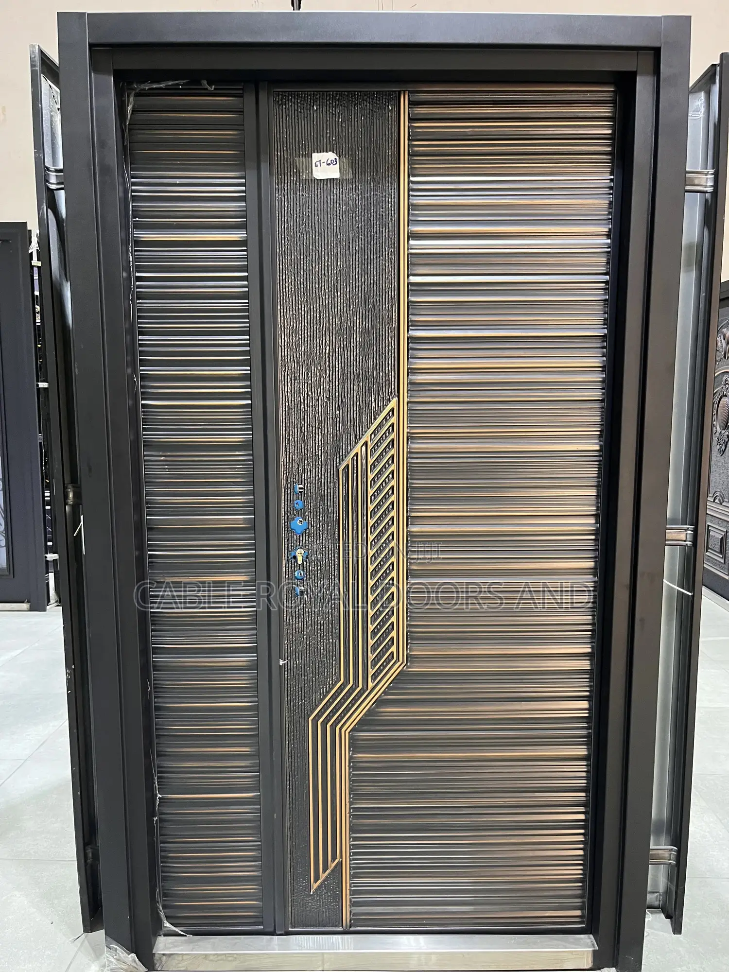 Copper Cast Security Door
