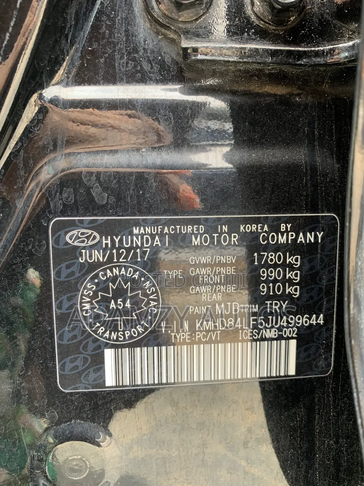 Hyundai Elantra 2018 Black